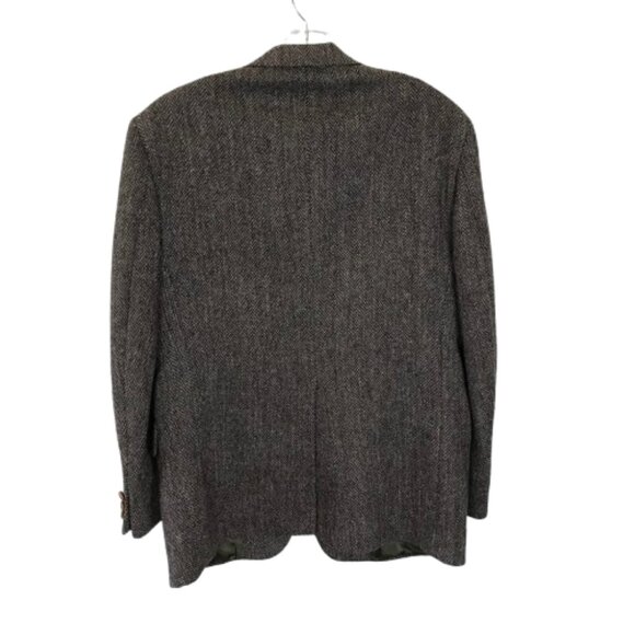 Mens Size 43 REGULAR 43R Vintage Harris 100% Scottish Wool Tweed Blazer Jacket - Picture 3 of 7